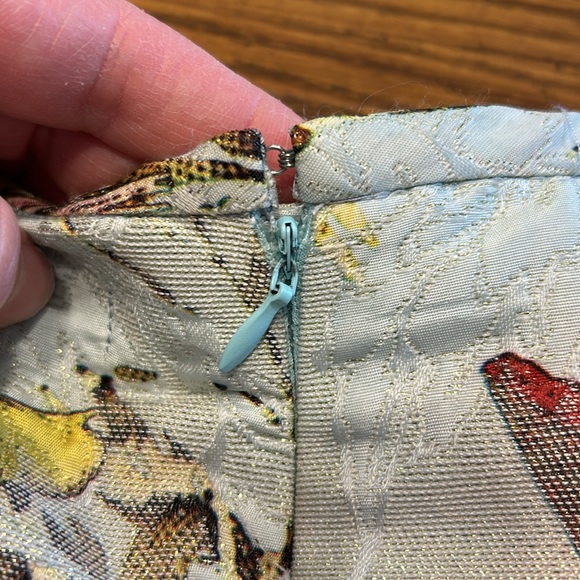 Gracia Floral and Gold A-Line Dress - Picture 13 of 16